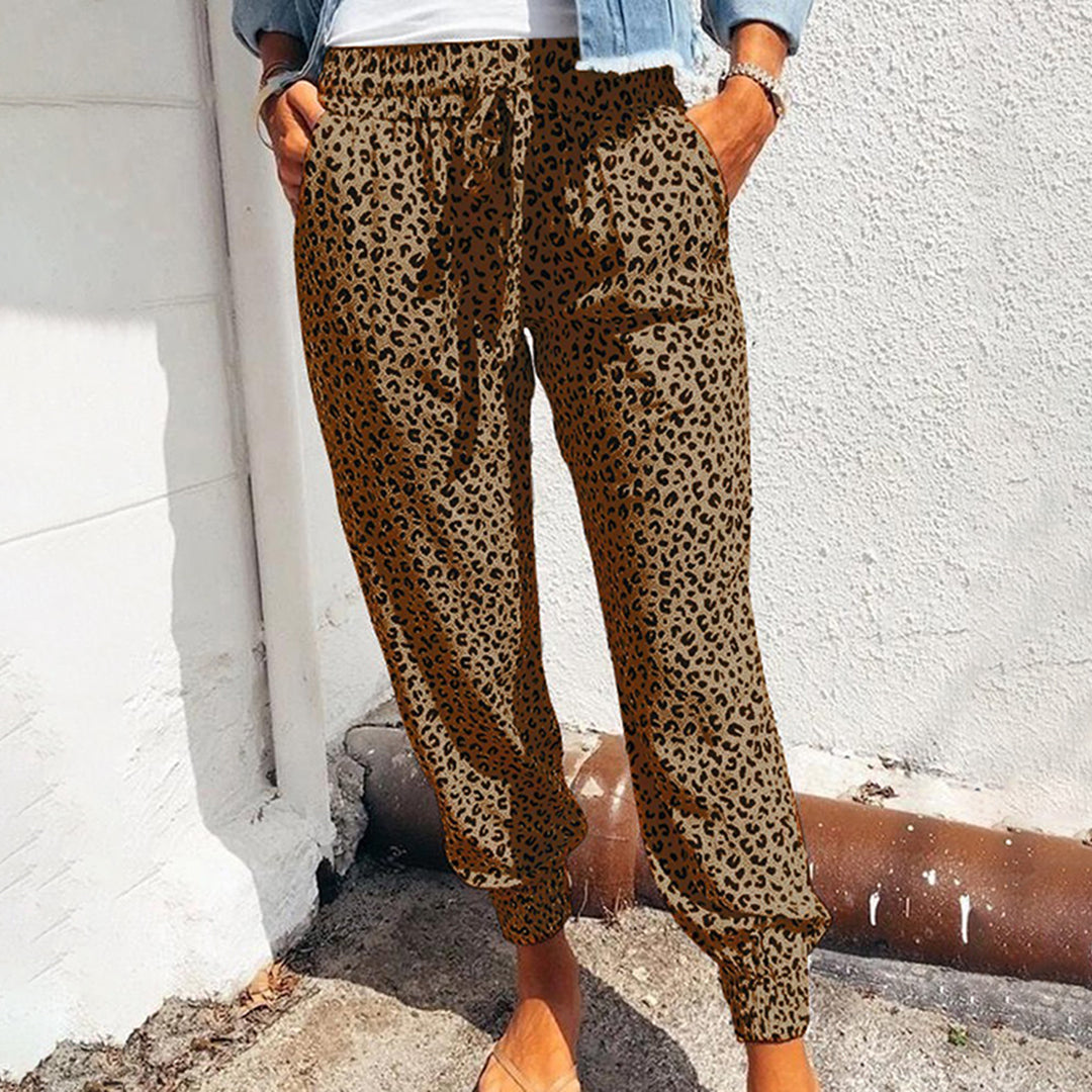 Xandra | Stilvolle Damenhose mit eleganten Leo-Print