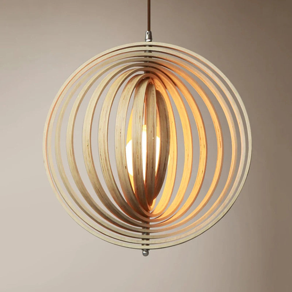 Handgefertigte Holz-Lampen mit LED-Beleuchtung im eleganten japanischen Design