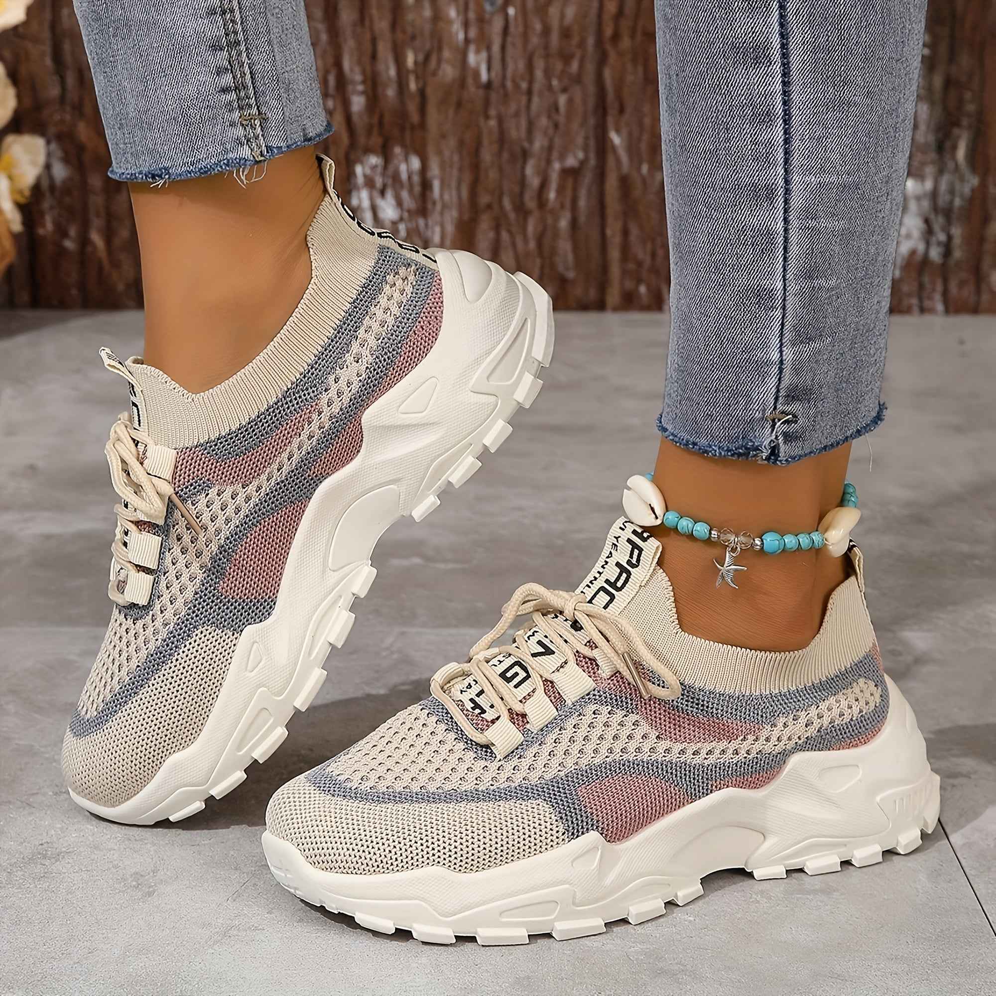 Amanda atmungsaktive Mesh-Sneaker mit flexibler, bequemer Passform