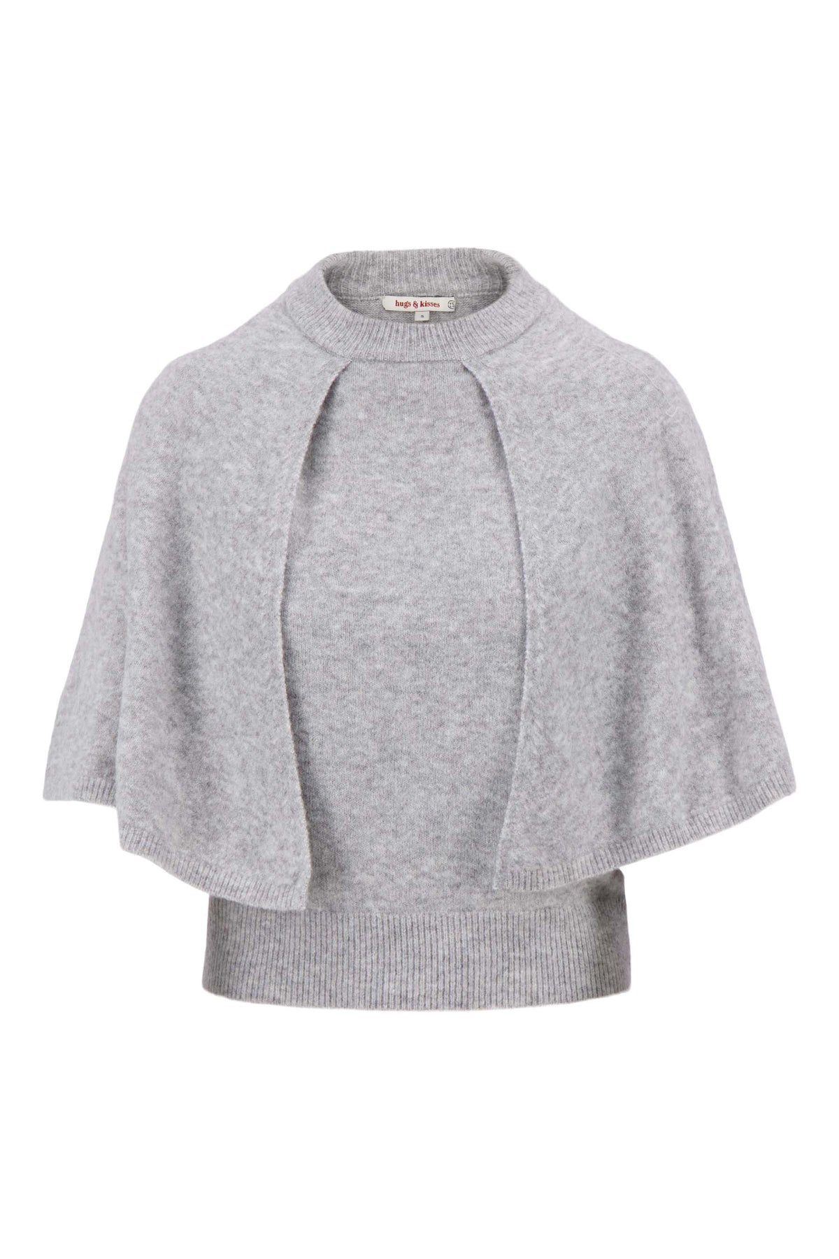 Strickpullover mit Cape