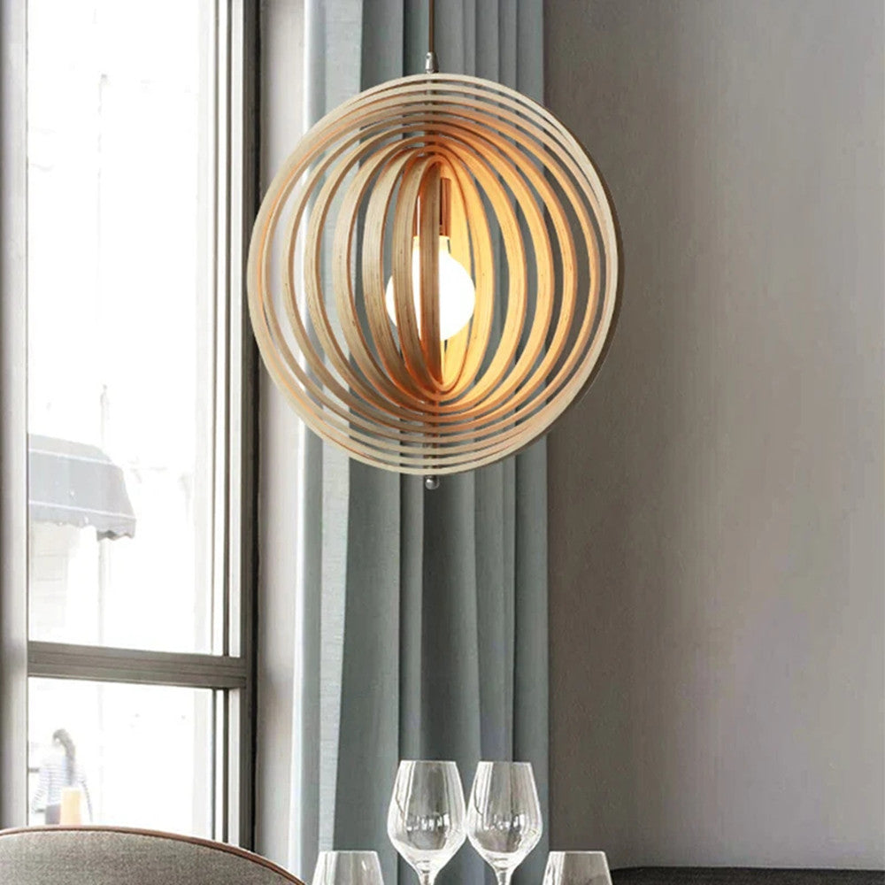 Handgefertigte Holz-Lampen mit LED-Beleuchtung im eleganten japanischen Design