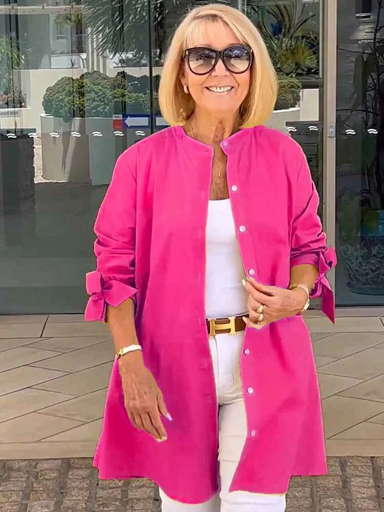 Elegantes Schwingendes Schnitt Zwei-Stück-Outfit, das die Figur schmeichelt