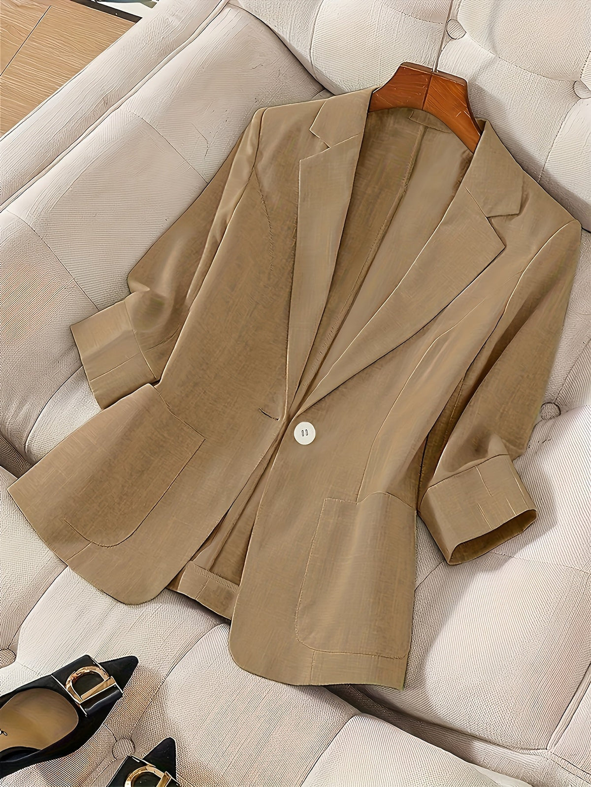 Damen Leichter Einreihiger Blazer