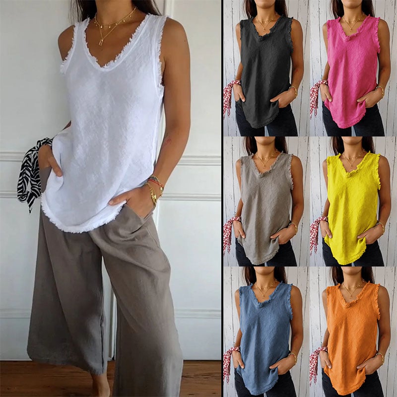 Aeliana Elegante V-Ausschnitt Weste für einen stilvollen Look