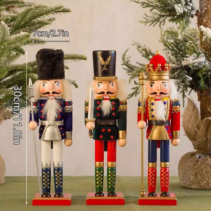 NussknackerJoy - Holz Nussknacker Soldatenfigur für zeitlose Weihnachtsstimmung