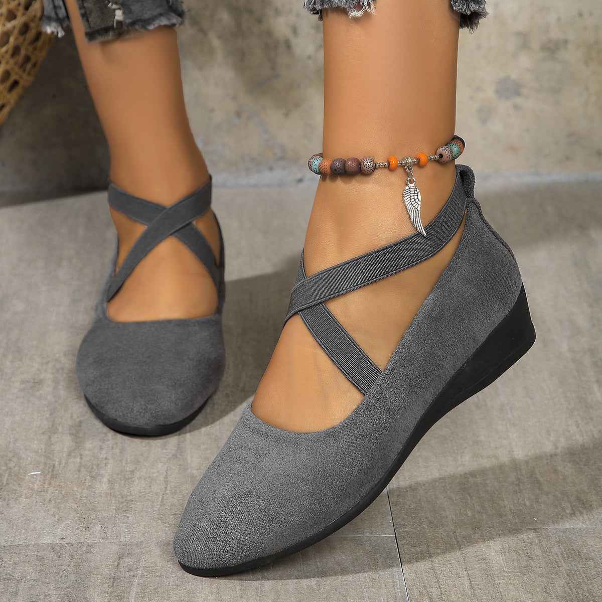 Ultrakomfortable leichte rutschfeste orthopädische Flachschuhe für ganztägige Unterstützung