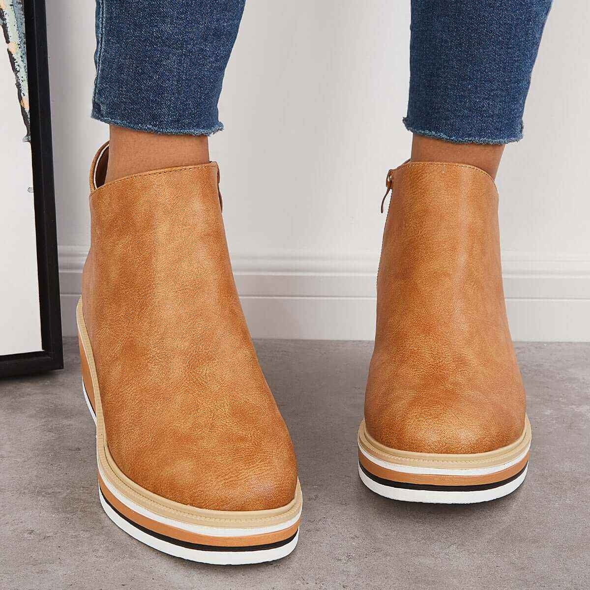 Elegante Orthopädische Schuhe für Damen hinten