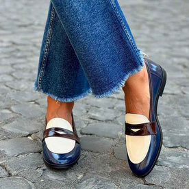 Eleganter zweifarbiger Loafer