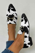 Bedruckte Loafer mit Schnallen-Detail – Chic und bequem im Alltag