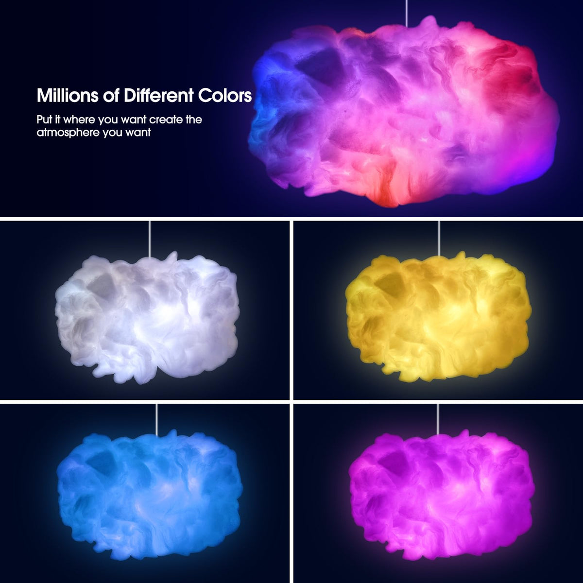 Dream Cloud Light – Musiksynchrone RGB LED Lampe