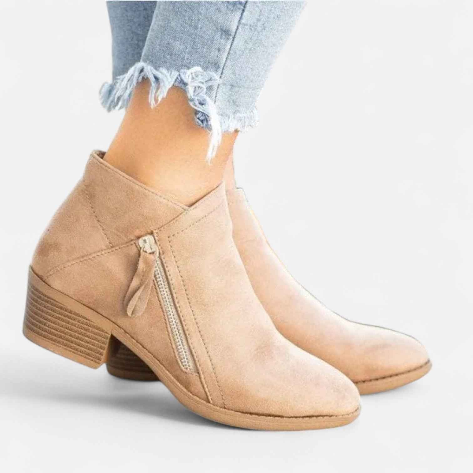 Botas Ortopédicas de Cuero para Mujer - Comodidad Terapéutica, Estilo Sofisticado