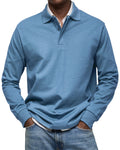 ALJUR - Polo casual de manga larga para un estilo cómodo y moderno