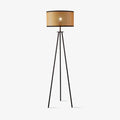 Moderne, handgefertigte und umweltfreundliche Rattankabelbodenlampe, perfekt für einen trendigen Innenraum
