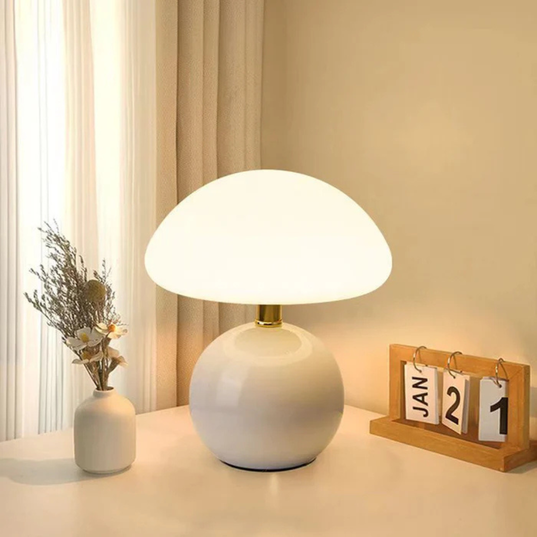 Photis - Moderne elegante Pilz LED-Tischlampe für eine stilvolle Atmosphäre