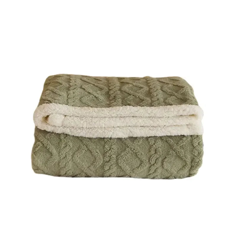 Dicke Lammwoll-Winterdecke - Ultra-Warme Kuscheldecke