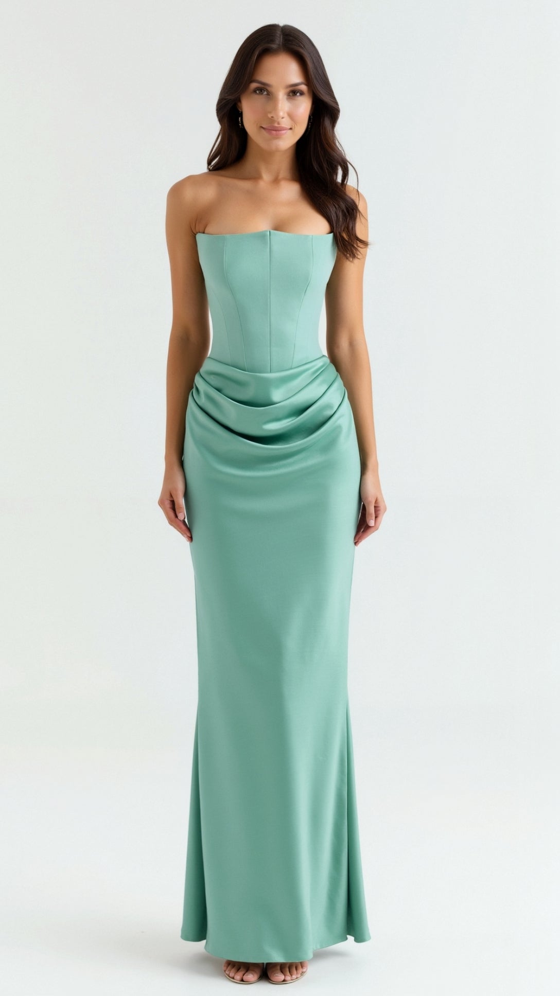 Damen Etui-Maxikleid - Elegantes Kleid für Hochzeitsgäste
