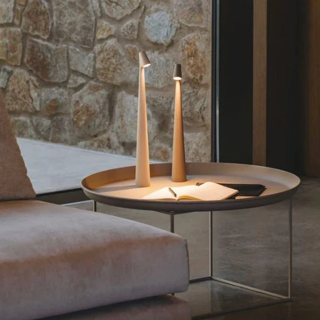 Nordic - Moderne kabellose skandinavische LED-Tischlampe für ein elegantes und stilvolles Erscheinungsbild