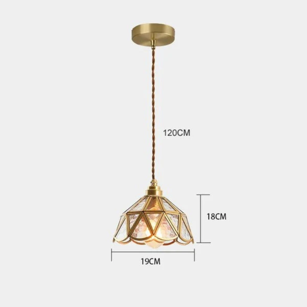 Brivon - Elegante Pendelleuchte mit Glas-Lateindesign für ein stilvolles Interieur