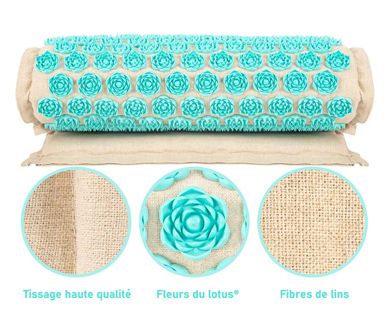 Akupressurmatte & Kissen-Set - 5500 Druckpunkte