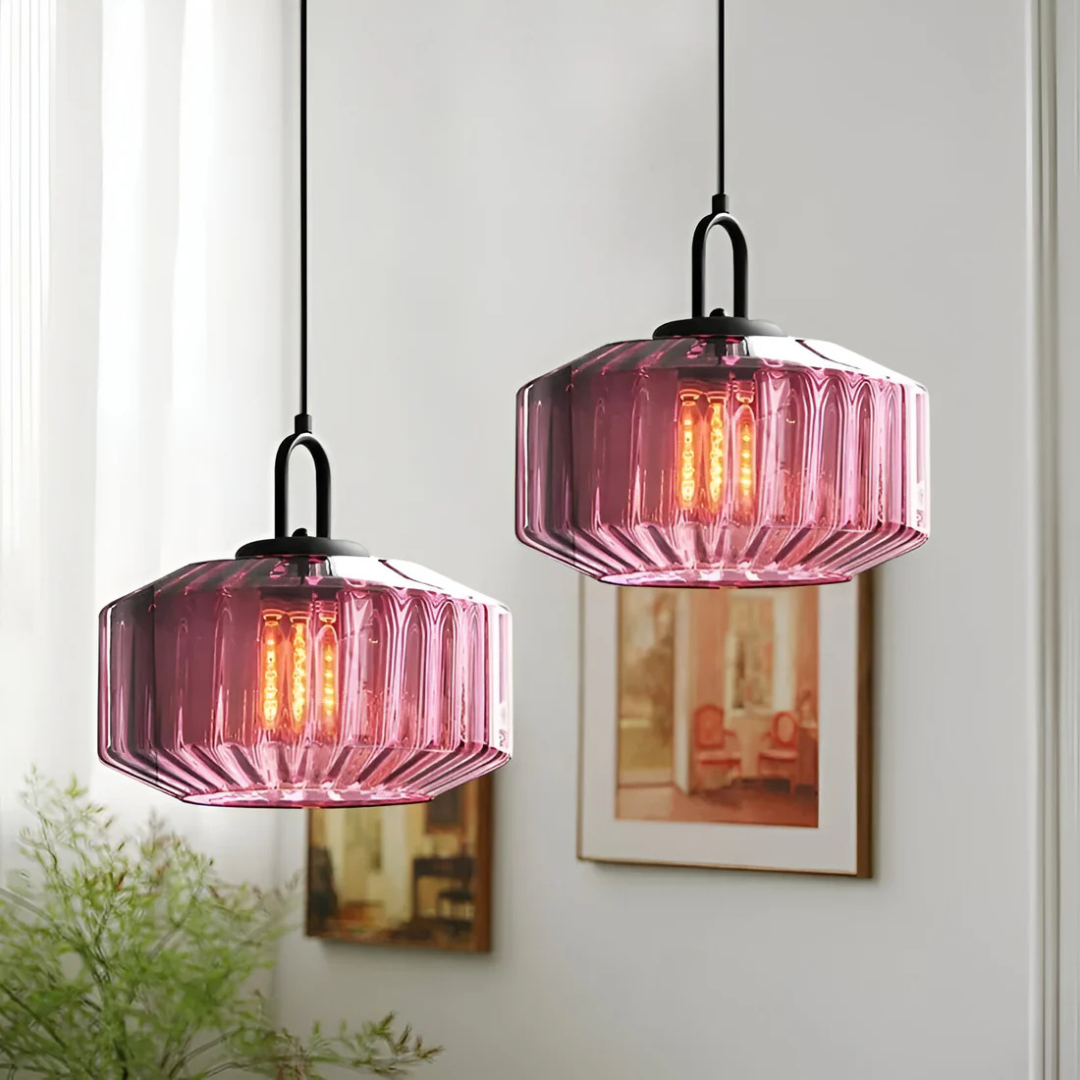 Mireta - Vintage Stilvolle Bunte Glas Hanglampe für eine Einzigartige Atmosphäre