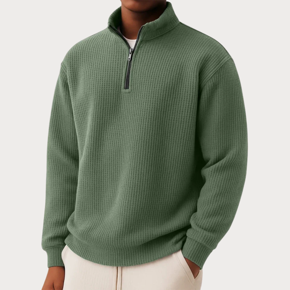 Carter Zeitloser Strickpullover mit Reißverschluss am Kragen Damen