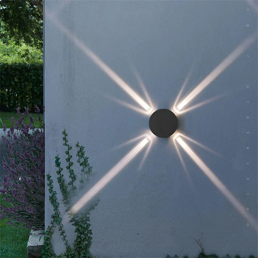 AuraShine – Terra Beam LED-Garten- und Außenwandleuchte – Elegantes Brodscape-Wandlampen