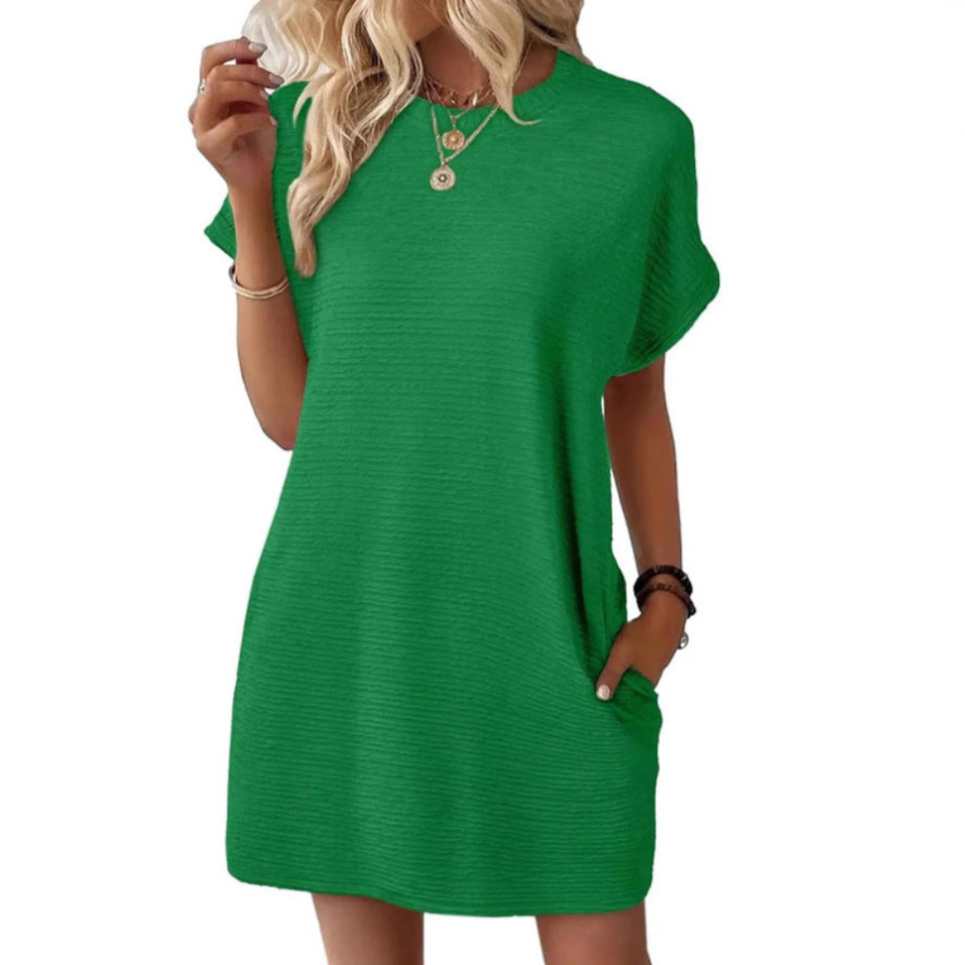 Liora | Lässiges Kleid mit Rundhalsausschnitt