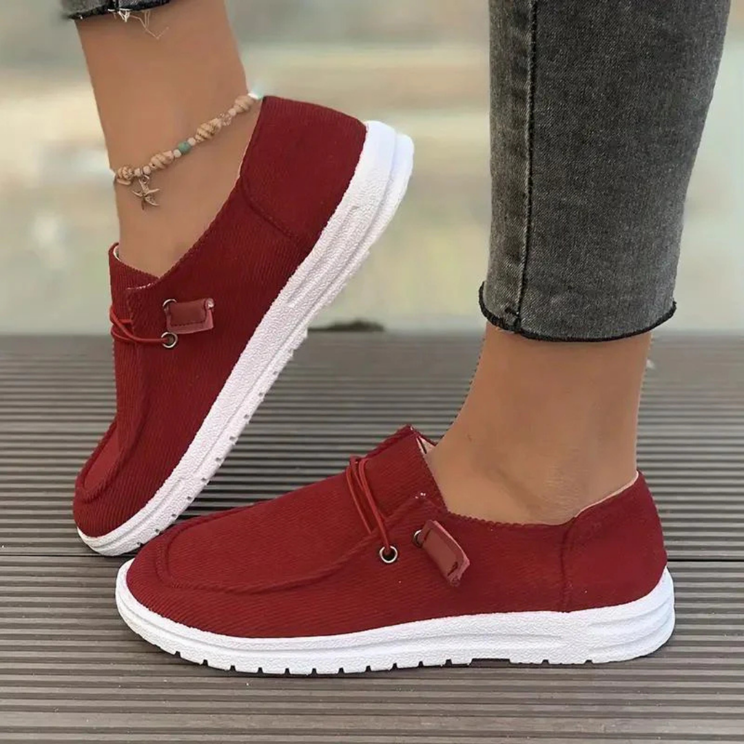 Bekväma dam-släta slip-on-skor – Lätta att ta på, komfort hela dagen