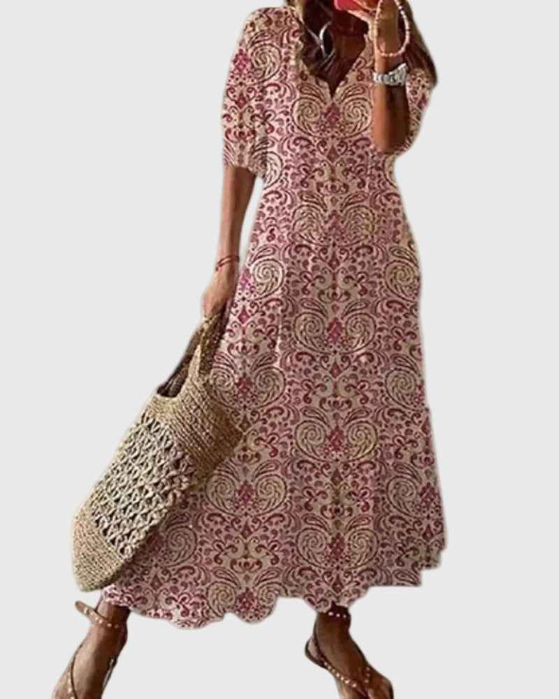 Amalia | Boho Vintage Sommer Maxikleid