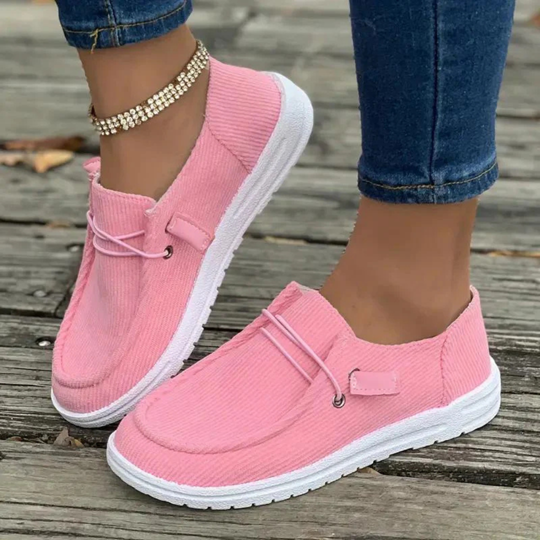 Bekväma dam-släta slip-on-skor – Lätta att ta på, komfort hela dagen