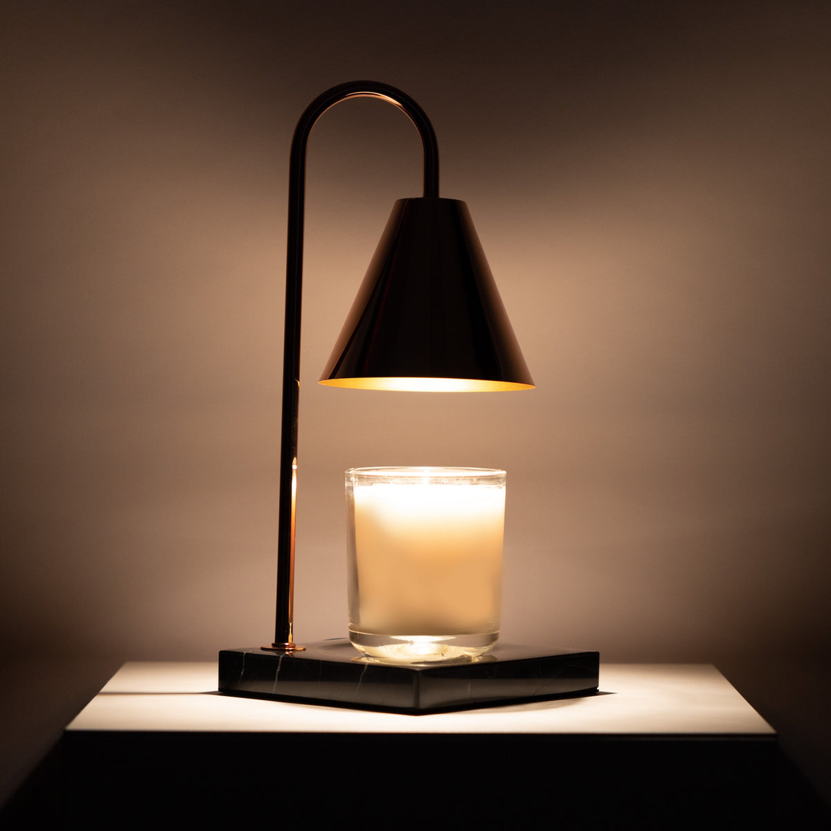 Marmor Kerzenwärmer-Lampe - Flammenlose Wachsschmelzlampe mit Timer