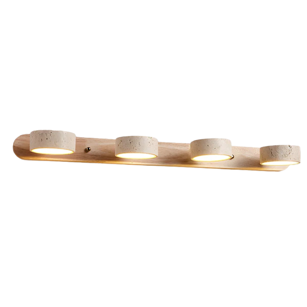 Lyra - Elegante Innenwandleuchte aus Travertin für stilvolle Beleuchtung