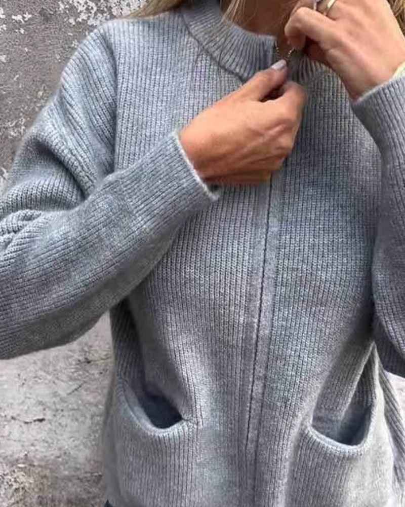 Atmungsaktive leichte Strickjacke mit offenem Strickmuster für einen mühelosen lässigen Stil