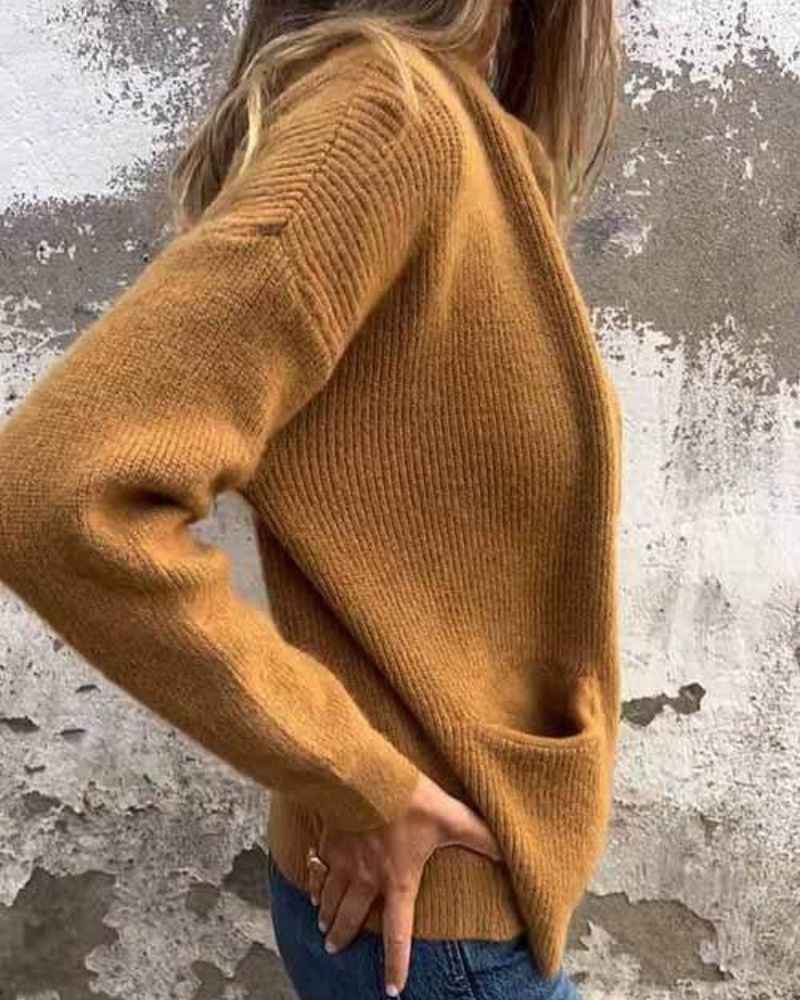 Atmungsaktive leichte Strickjacke mit offenem Strickmuster für einen mühelosen lässigen Stil