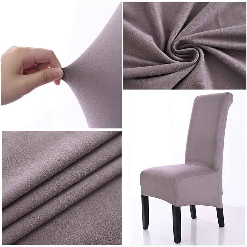 Velvona - Weiches Wildleder-Design für Esszimmerstühle mit Perfektem Dehnbare-Fit