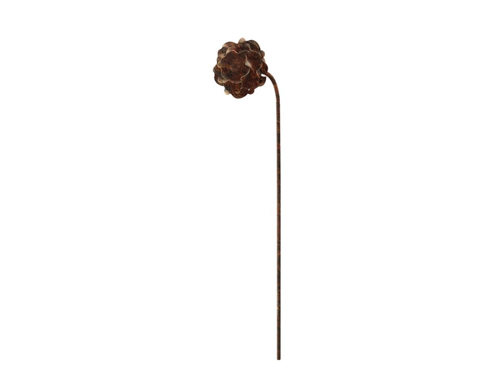 Rose - Metallischer Rostblumen-Gartenstecker zum Verkahlen
