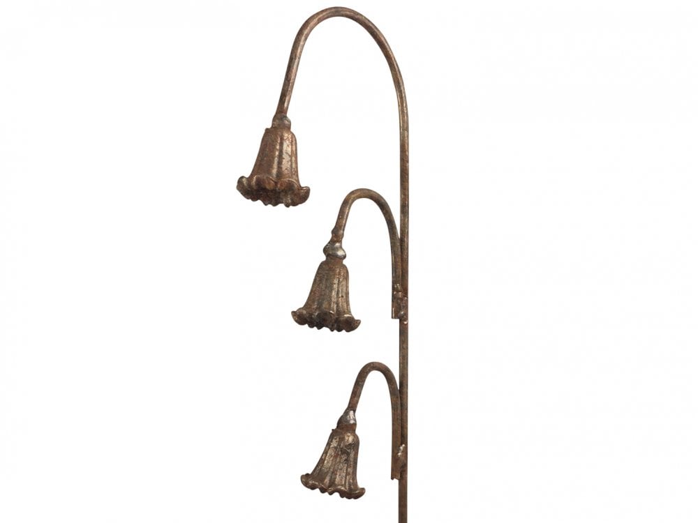 Bluebell - Metallischer rostiger Blumen-Gartenpfahl zum Rosten gebracht