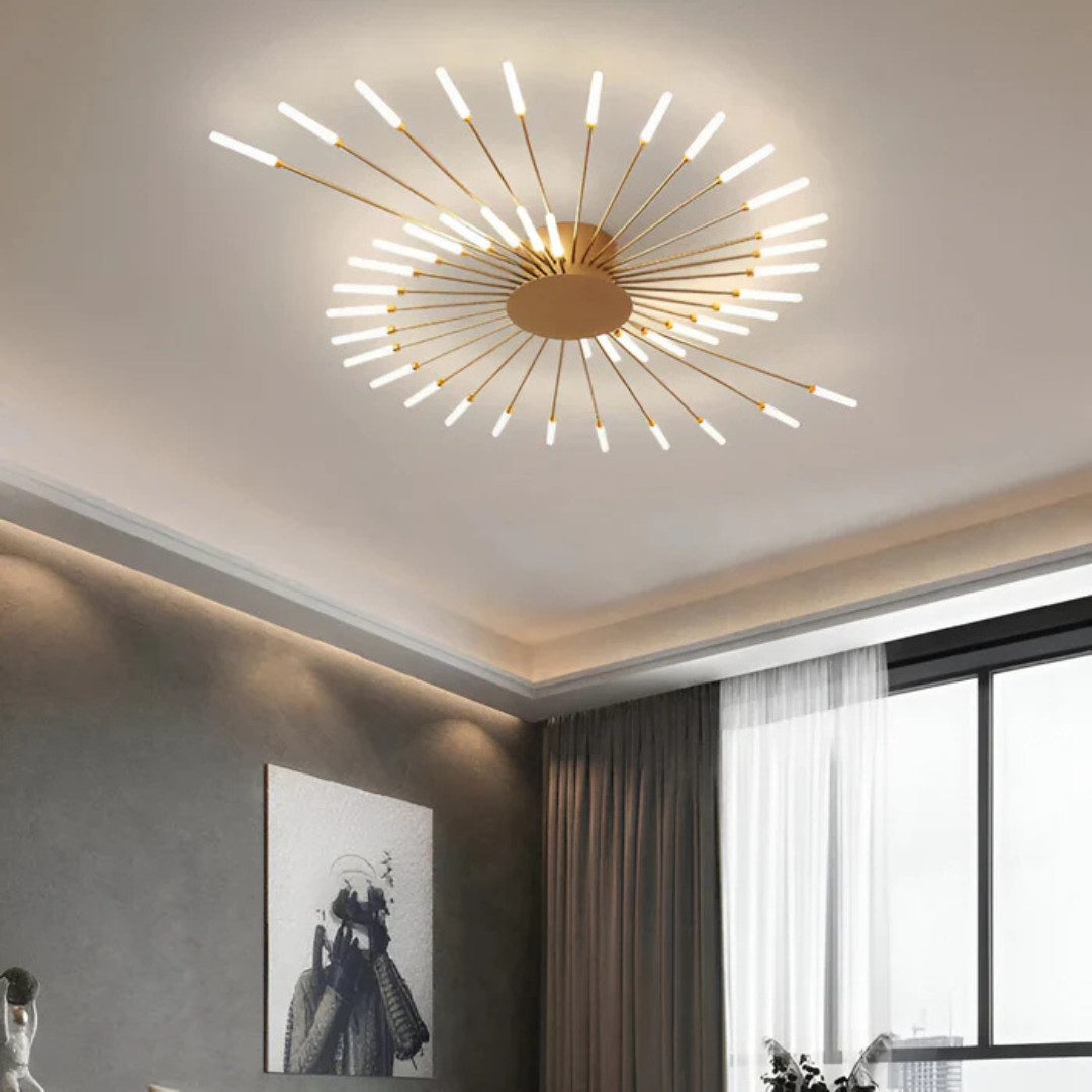 Spiral Luxe LED-Deckenleuchte | Moderne und elegante Deckenbeleuchtung für das Wohnzimmer