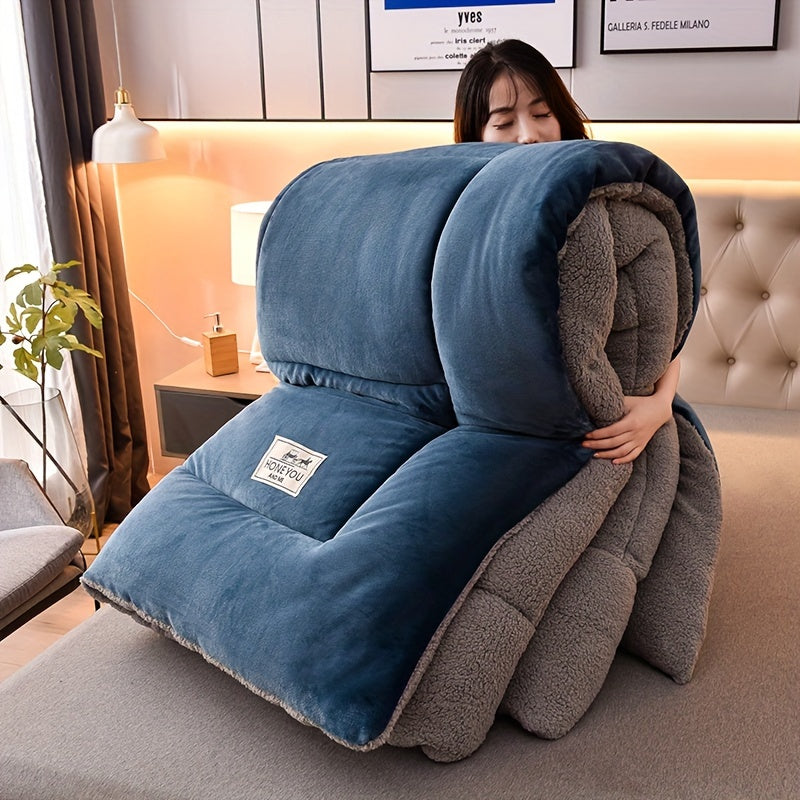 Doppelseitige Sherpa-Fleecedecke - Dicke & Weiche Kuscheldecke