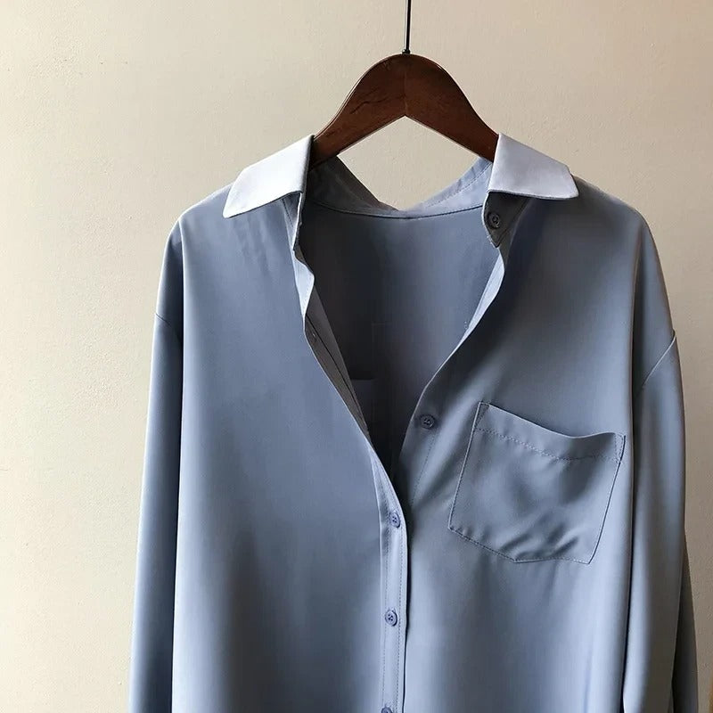 ELLIE - Zeitlose Eleganz in Seidenbluse