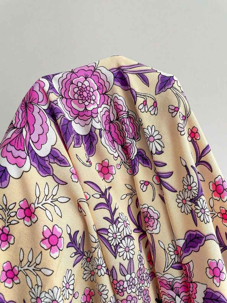 Boho-Blumen-Maxikleid – Fließender Boho-Stil für Übergrößen