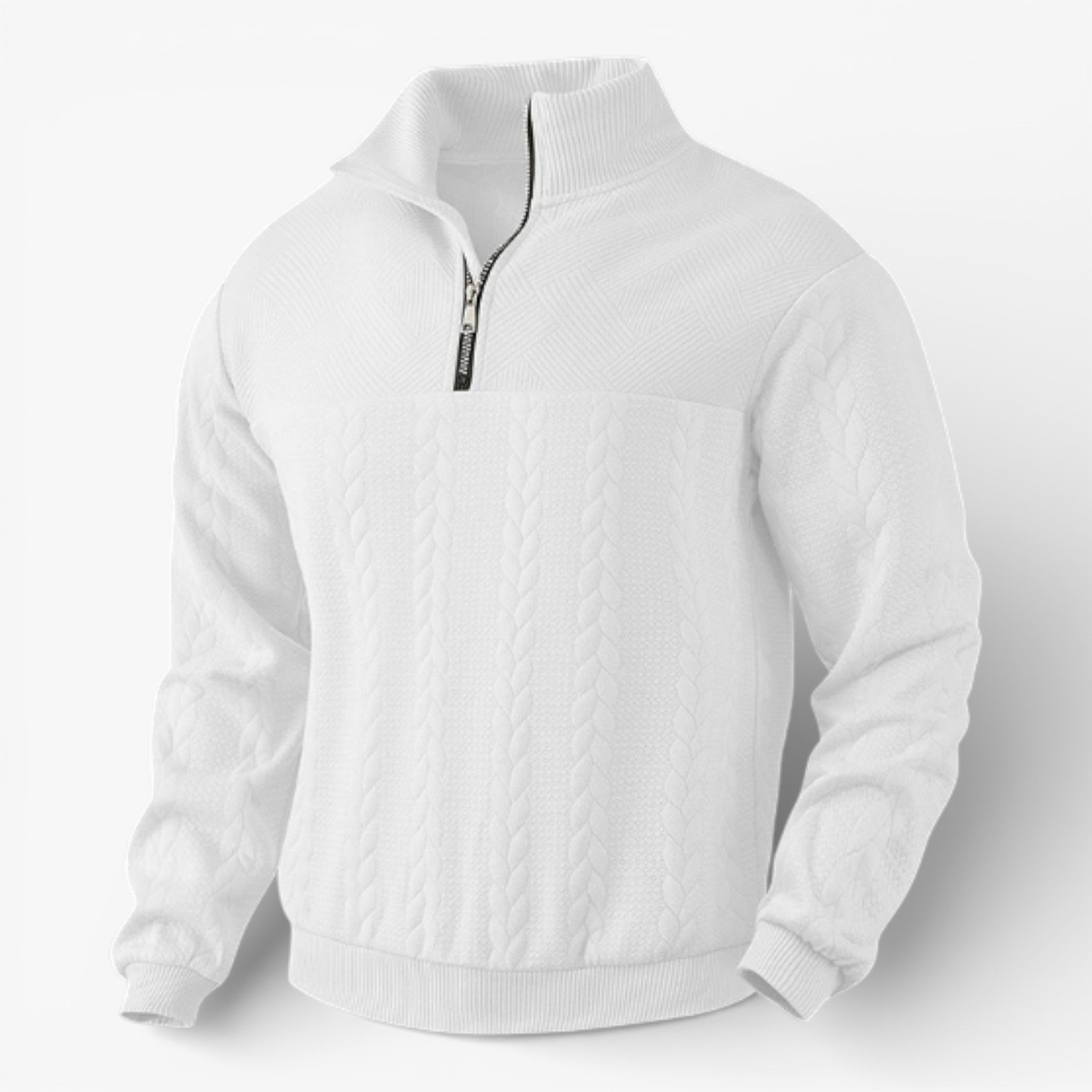 DAWSON – Langarm-Pullover mit Streifen, eleganter Henley-Sweater Damen