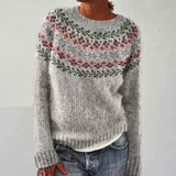 Eleganter Rundhalsausschnitt Pullover für einen bequemen und schicken Stil