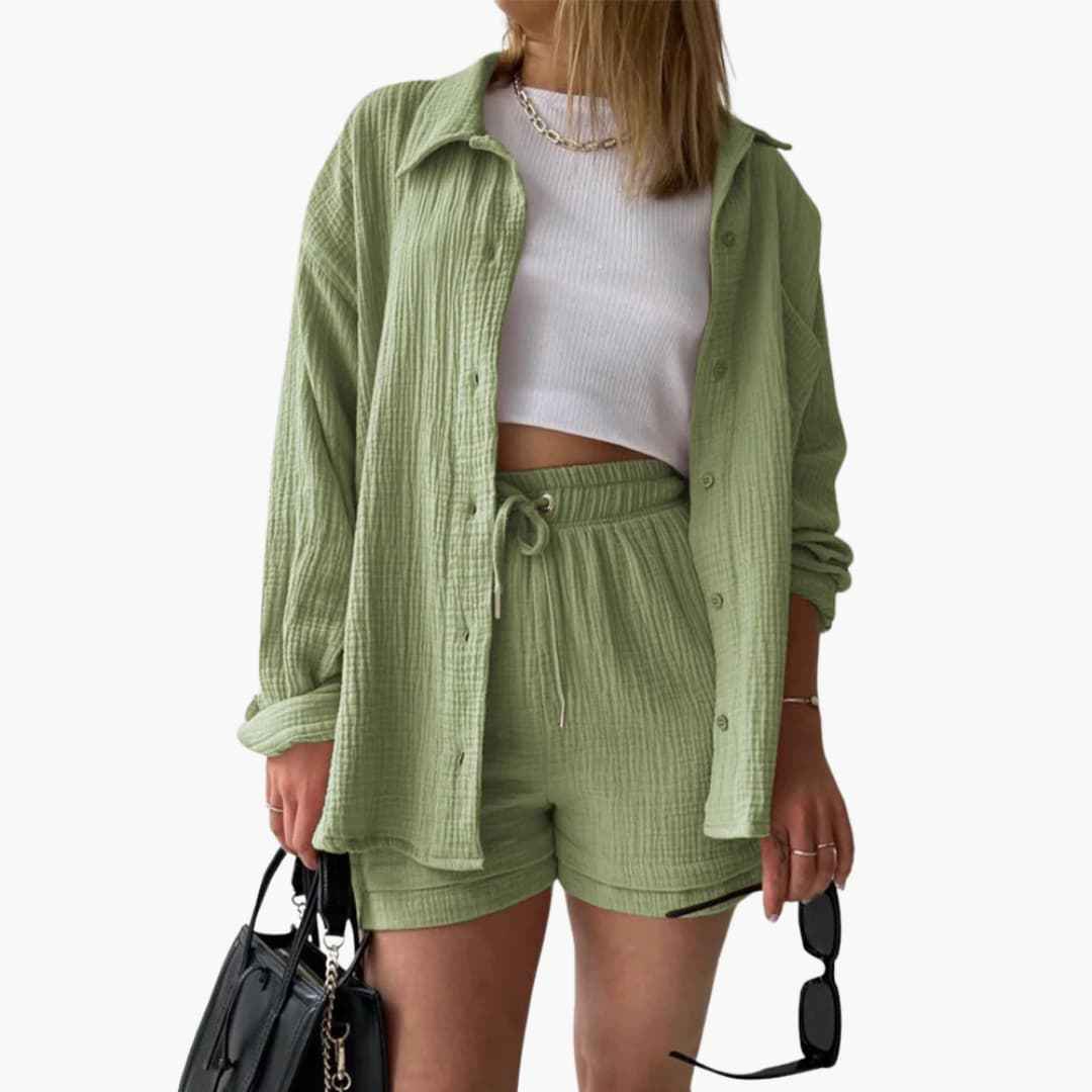 Bequemes 2-teiliges Ensemble für einen eleganten und gemütlichen Stil