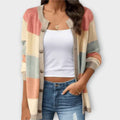 Eleganter und Bequemer Streifen-Cardigan Damen