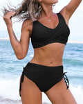 Enfärgat bikini-set