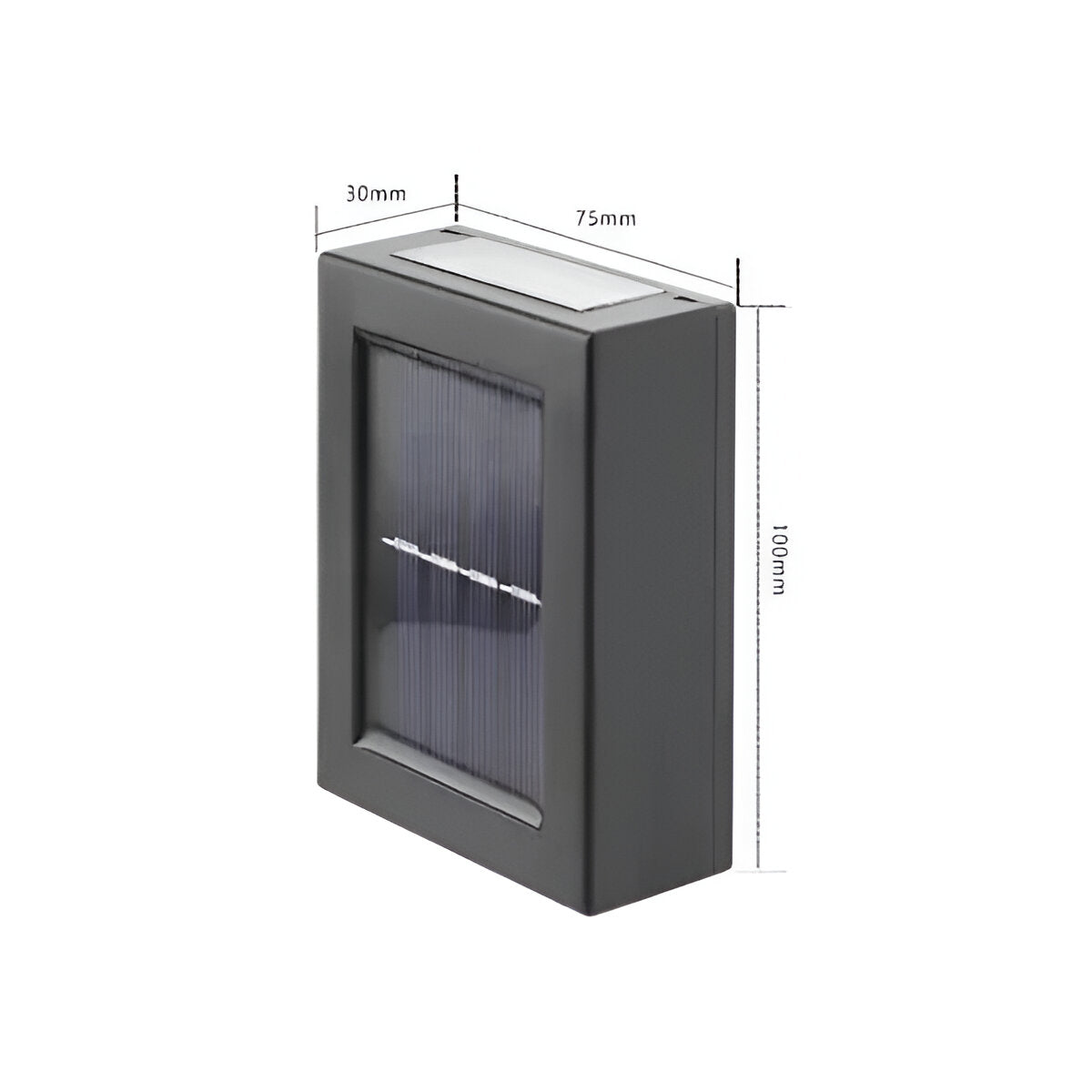 Selora - Solar-Außenleuchte LED mit IP65 Wasserbeständigkeit und edlem schwarzem Design