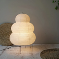 Elegant Japansk Rispapir Gulvlampe til et stilfuldt look