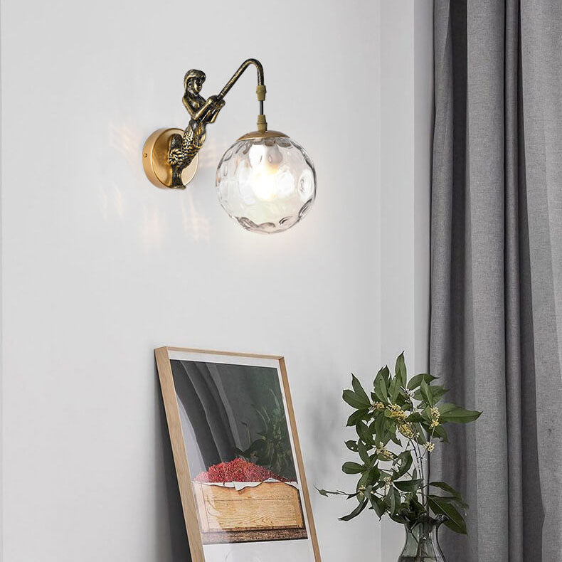 Rustikale Orb-Wandlampe - Vintage-Design Wandleuchte