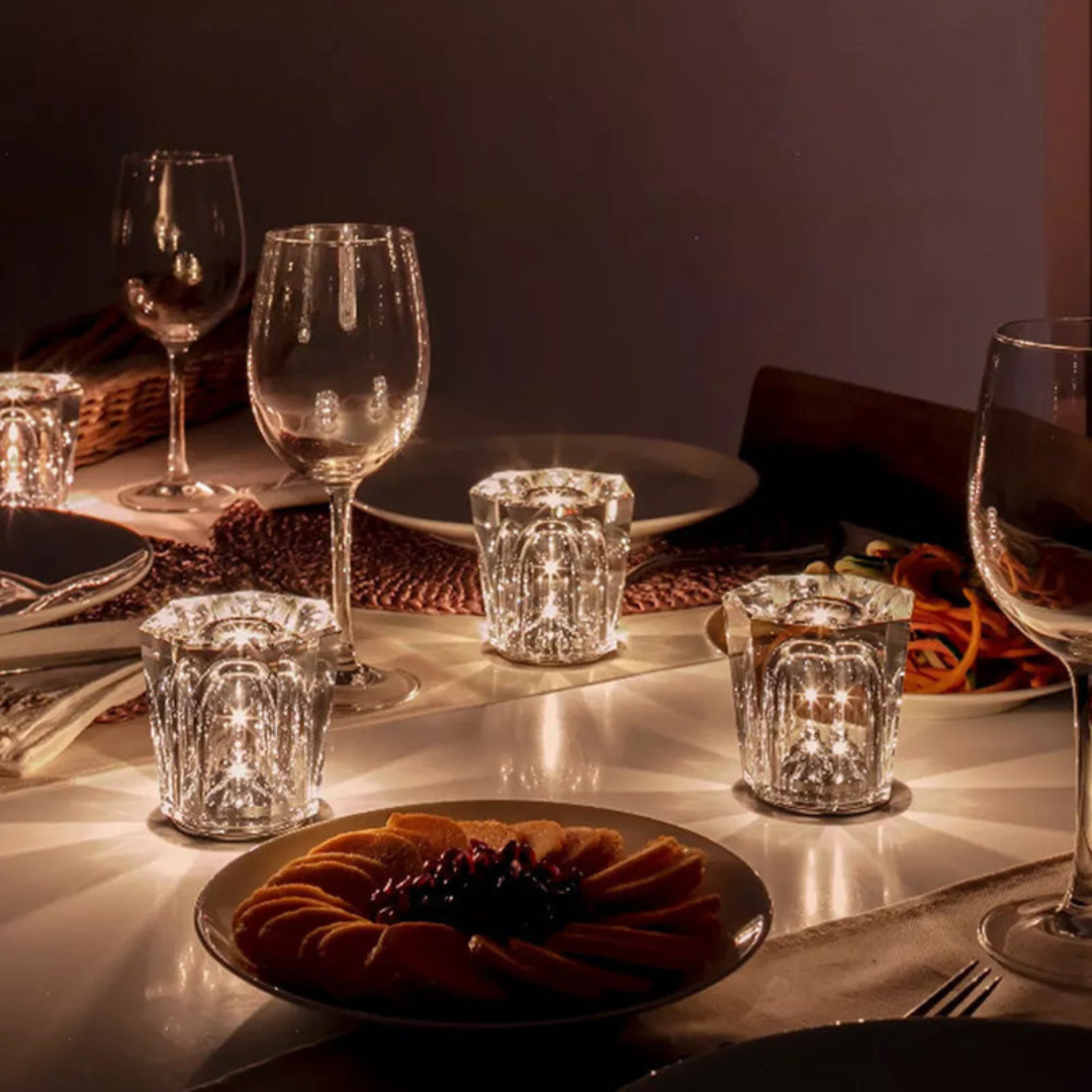 Lumex – Elegante kabellose Kristall-Tischlampe für eine beleuchtete Atmosphäre